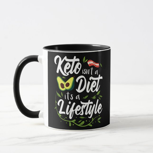 Keto Geschenke für Männer Ernährung Ketone Frauen Tasse (Links)