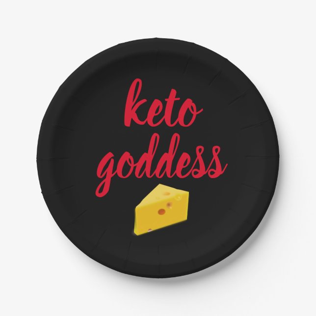 Keto Goddess Cheese Slice Pappteller (Vorderseite)