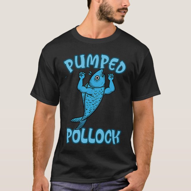 Keto Pumped Pollock Muscles Gym Fitness Workout T-Shirt (Vorderseite)