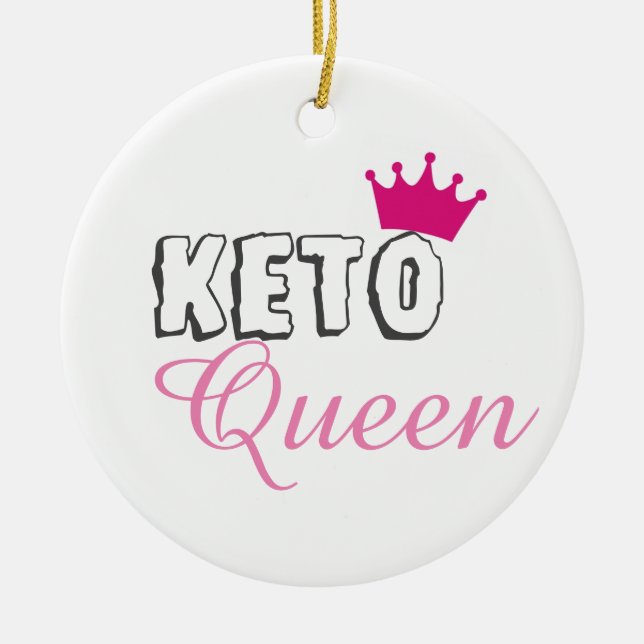 Keto Queen Keramik Ornament (Vorne)