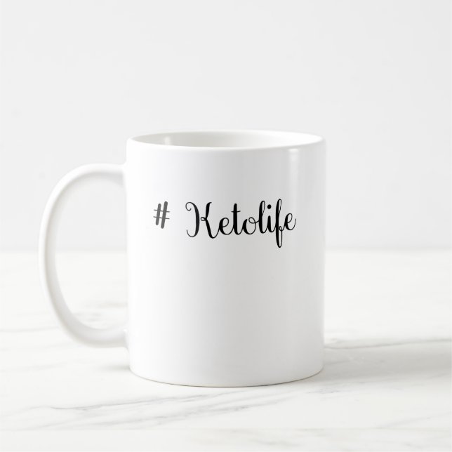 Ketolife, ketogenetische Ernährung, Ketone, sonnig Kaffeetasse (Links)