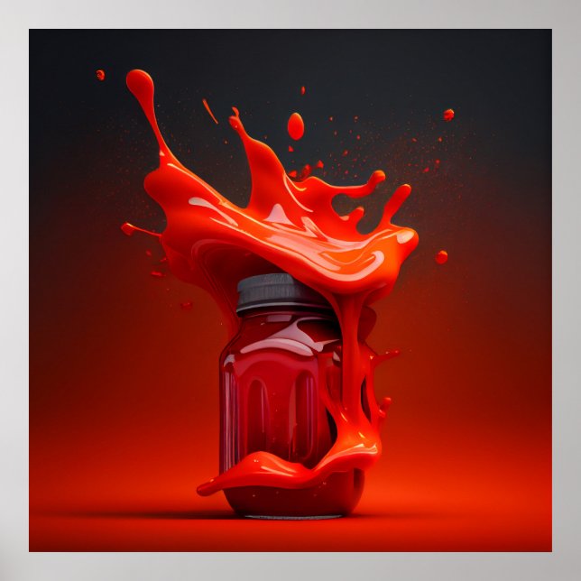 Ketschup-Poster Poster (Vorne)