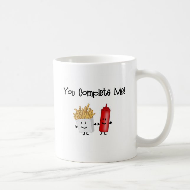 Ketschup und Fischrogen! Kaffeetasse (Rechts)