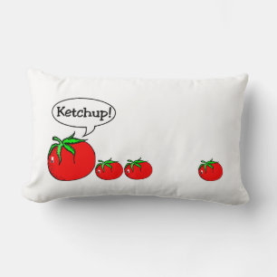 Ketschup-Witz-Kissen Lendenkissen