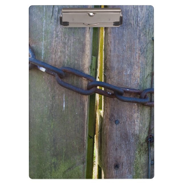 Kette auf Holz Klemmbrett (Vorderseite)