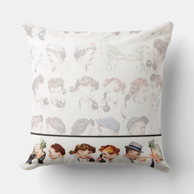 Kette des Klatsches Kissen (Vorderseite)