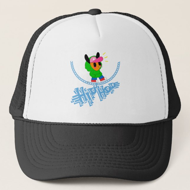 Kette zu Hiphop-Trucker-Hut Truckerkappe (Vorderseite)