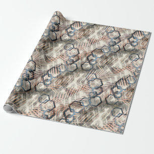 Ketten auf Blätter aus Palmen. Geschenkpapier
