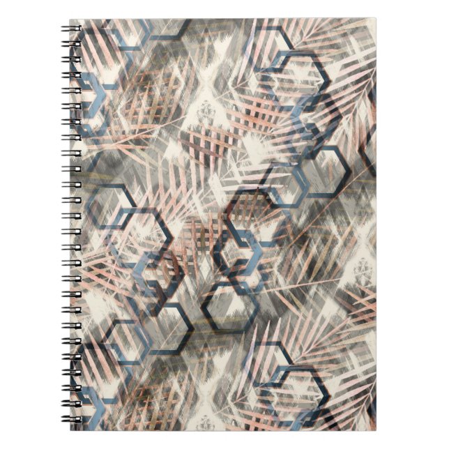 Ketten auf Blätter aus Palmen. Notizblock (Vorderseite)