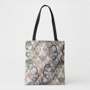 Ketten auf Blätter aus Palmen. Tasche