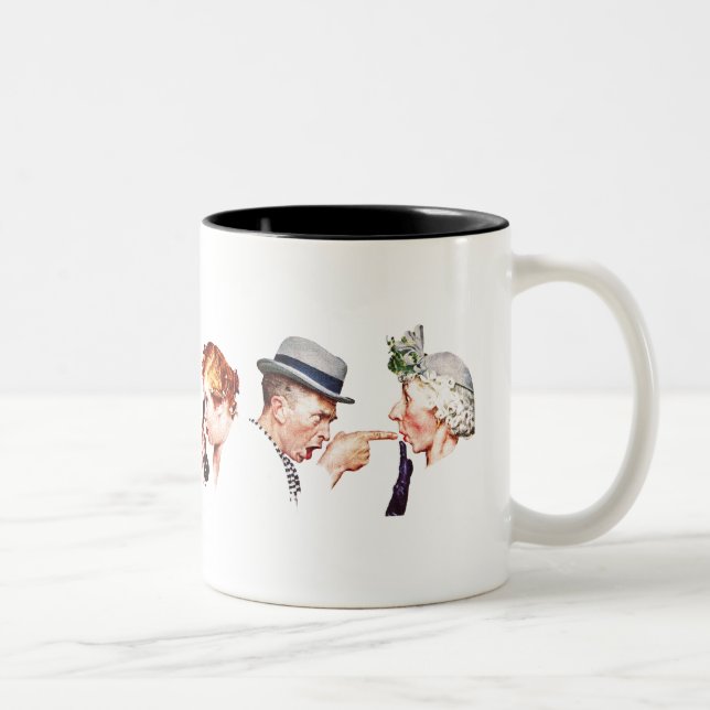 Ketten von Klatsch 3 Zweifarbige Tasse (Rechts)