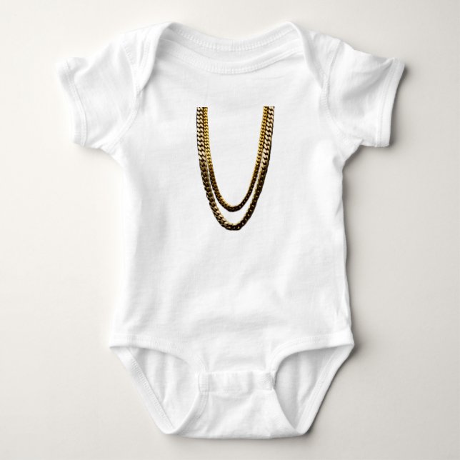 Kettenbodysuit des Babys angesagter Hopfen Baby Strampler (Vorderseite)