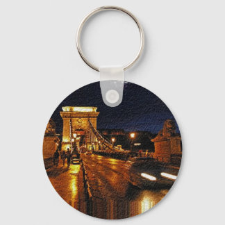 Kettenbrücke (Budapest) bei Nacht(1) Schlüsselanhänger