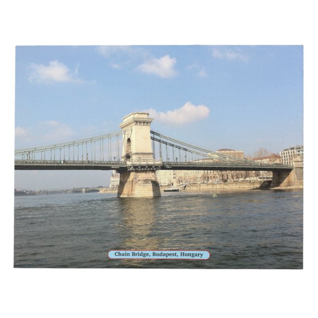 Kettenbrücke, Budapest, Ungarn Notizblock (Vorderseite)