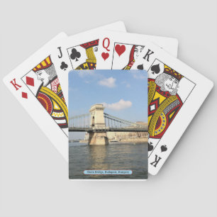 Kettenbrücke, Budapest, Ungarn Spielkarten