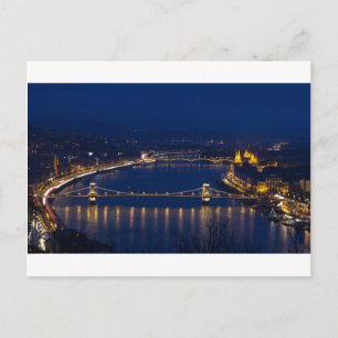 Kettenbrücke Ungarn Budapest Postkarte