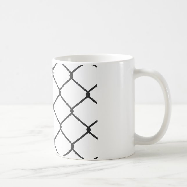 Kettenglied-Zaun-Muster Kaffeetasse (Rechts)