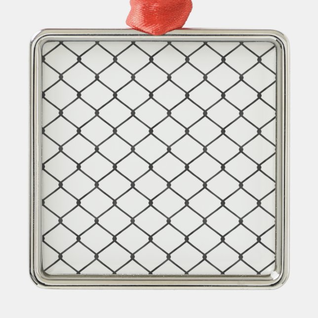 Kettenglied-Zaun Ornament Aus Metall (Vorne)