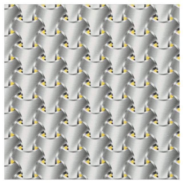 Kettenhemd auf Gelb Stoff (Nahaufnahme)