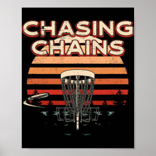 Kettenjagd Disc Golf Hobby Disc Golfer Freizeitbes Poster