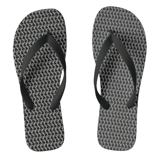 Kettenpanzer Mittelalterliche Rüstung Flip Flops (Fußbett)