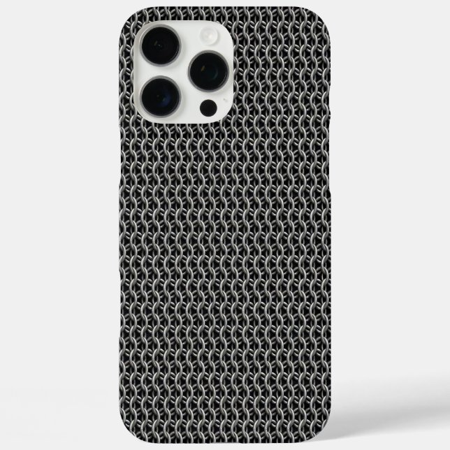 Kettenpanzer Mittelalterliche Rüstung iPhone 16 Pro Max Hülle (Rückseite)