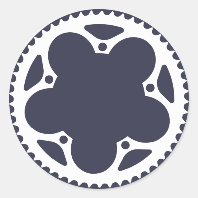 Kettenring Runder Aufkleber (Vorderseite)