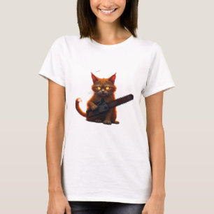 Kettensäge-Katze-Shirt Classic T-Shirt