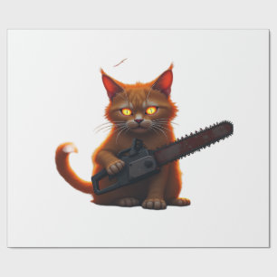 Kettensäge-Katze-Shirt Classic T-Shirt Geschenkpapier