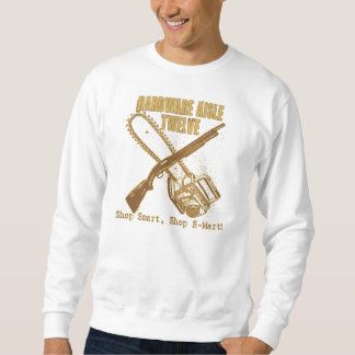 Kettensäge und Knüppel Sweatshirt