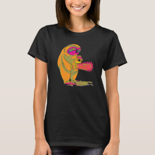 Kettensäge Vaporwave Retro 80er Kunst Gruseliges T T-Shirt
