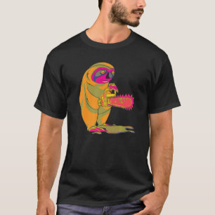 Kettensäge Vaporwave Retro 80er Kunst Gruseliges T T-Shirt
