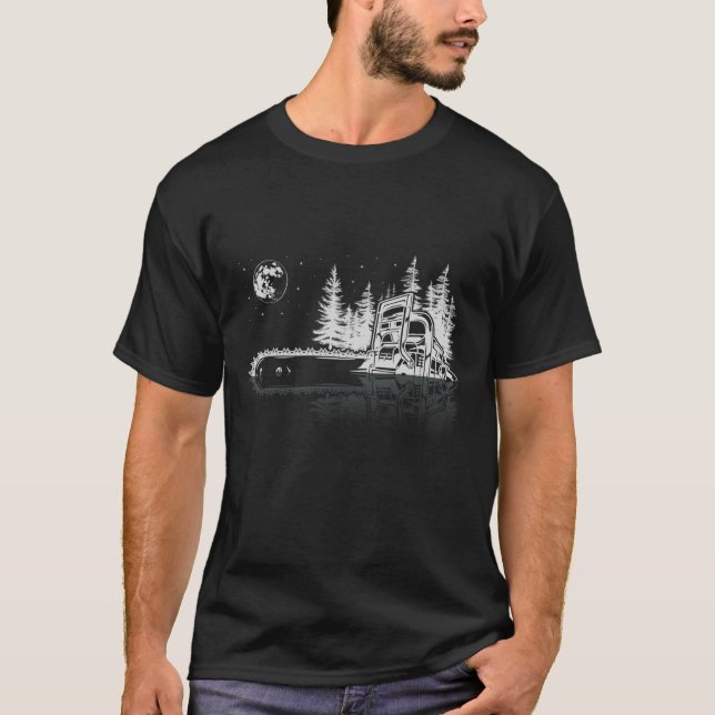 Kettensäge Wald Holzfäller Baumfäller Baumpfleger  T-Shirt (Vorderseite)