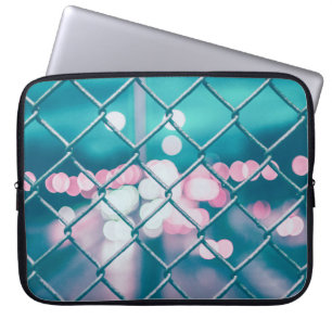 KETTENZEIGE MIT BOKEH-LICHTEN LAPTOPSCHUTZHÜLLE