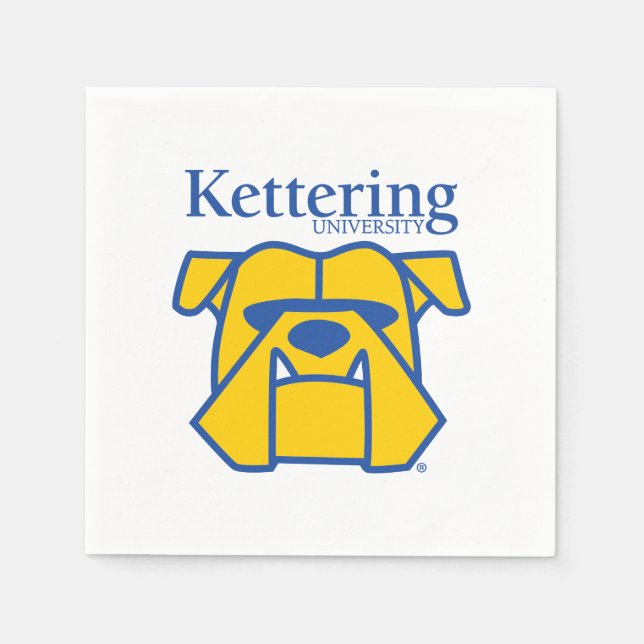 Kettering University Bulldogs Serviette (Vorderseite)