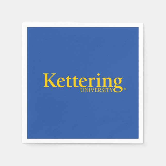Kettering University-Logo Serviette (Vorderseite)