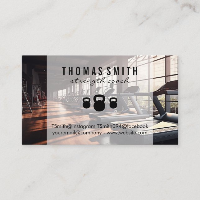 Kettle Bell | Gym Owner Terminkarte (Vorderseite)