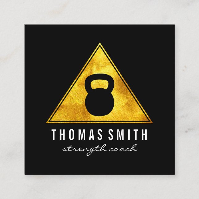 Kettle Bell Personal Trainer Ernennung Terminkarte (Vorderseite)