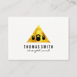 Kettle Bell Personal Trainer Goldenes Dreieck Visitenkarte