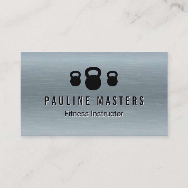 Kettle Bells Icons | FITNESS Terminkarte (Vorderseite)