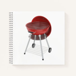 Kettle Grill mit Deckel Notizbuch