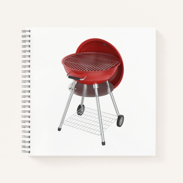 Kettle Grill mit Deckel Notizbuch (Vorderseite)