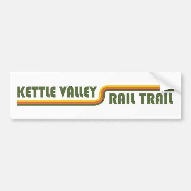 Kettle Valley Rail Trail British Columbia Autoaufkleber (Vorne)