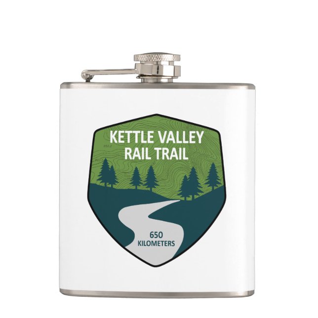 Kettle Valley Rail Trail British Columbia Flachmann (Vorderseite)