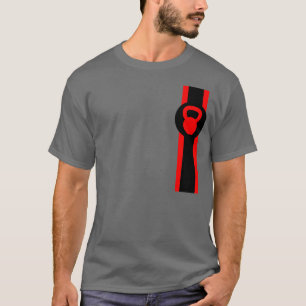 Kettlebell a barré le T-shirt