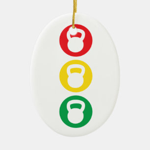 Kettlebell Ampel - bereites Set gehen Keramikornament