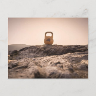 Kettlebell auf dem höchsten Berg Spaniens Postkarte