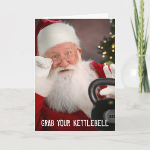 Kettlebell Christmas Card Feiertagskarte