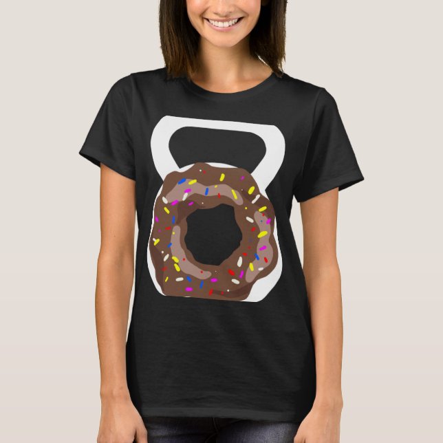 Kettlebell Doughnut  Doughnut Kettebell Workout T-Shirt (Vorderseite)