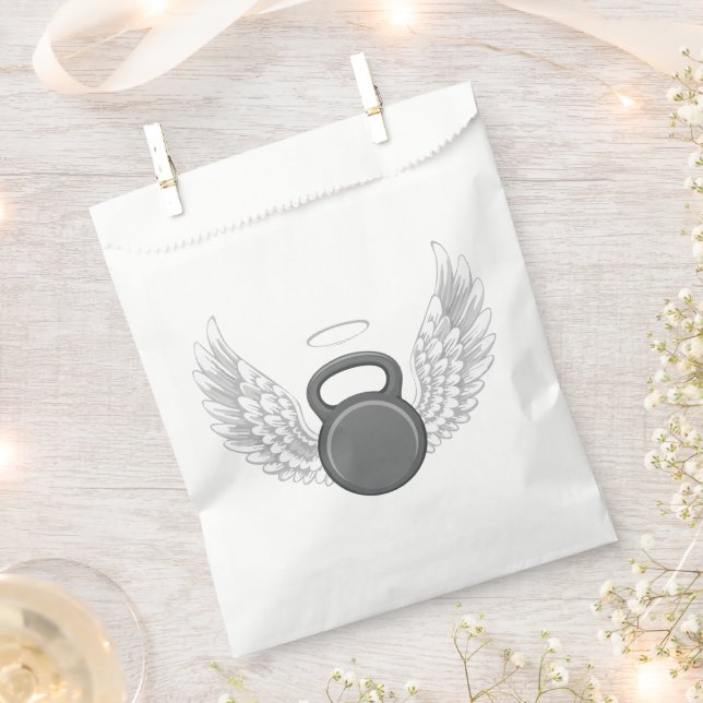 Kettlebell-Himmel Geschenktütchen (Ausgeschnitten)